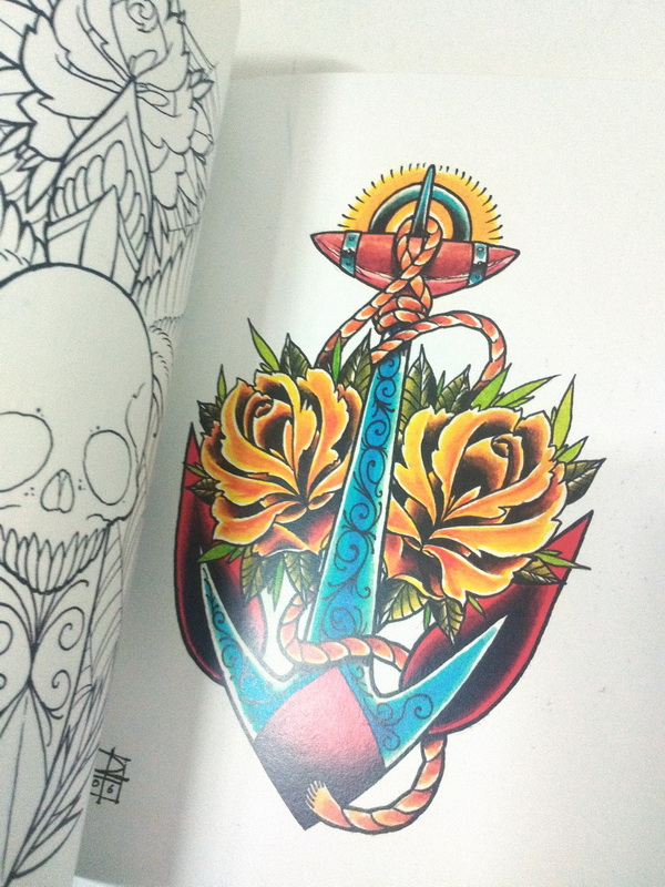 libro cuaderno plantilla tatuaje 1u